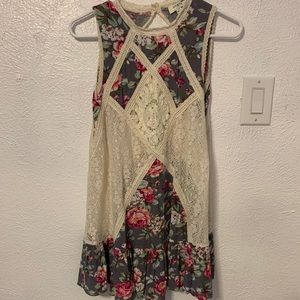 Boutique floral and lace dress
